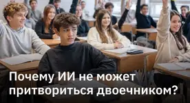 Нейросети настолько умные, что не могут притвориться двоечником.webp